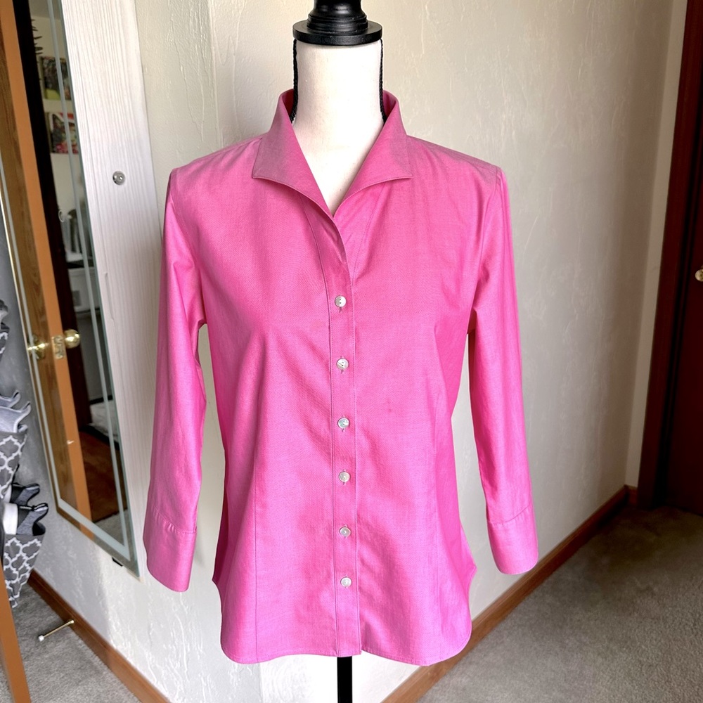 🩷 Coldwater Creek - Button-Down Dress Shirt - Size: PM (Petite Medium)